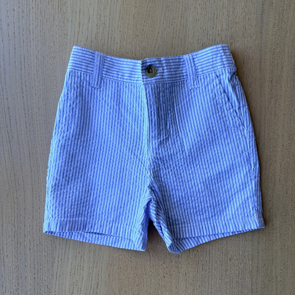 Janie and Jack- striped seersucker short
